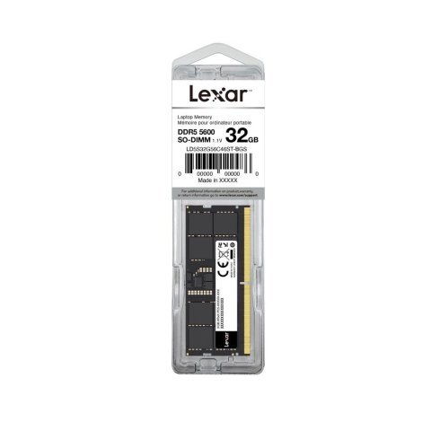 Модуль памяти для ноутбука SoDIMM DDR5 32GB 5600 MHz Lexar (LD5S32G56C46ST-BGS) - Нулевой остаток (Feed)  - Нулевой остаток (Feed) 