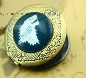Медальон Game of Thrones Stark Wolf #2 (White) -   -  