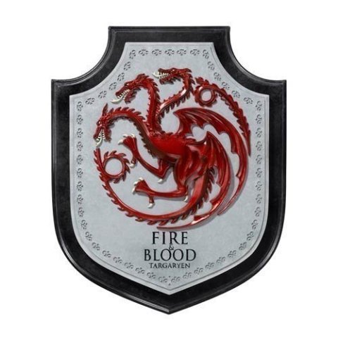 Настінний герб Noble Collection Game of Thrones Targaryen Dragon Гра престолів Таргарієн Дім Драконів 30 см. -   -  