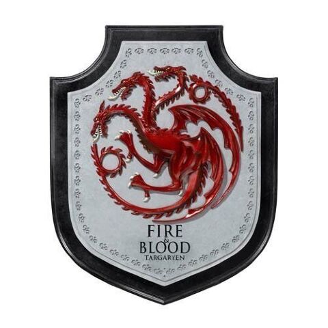 Настінний герб Noble Collection Game of Thrones Targaryen Dragon Гра престолів Таргарієн Дім Драконів 30 см. - -