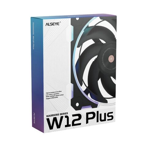 Кулер для корпуса Alseye W12-Plus-B ((Forward Blades) (S.04.07.0066) - Нулевой остаток (Feed)  - Нулевой остаток (Feed) 