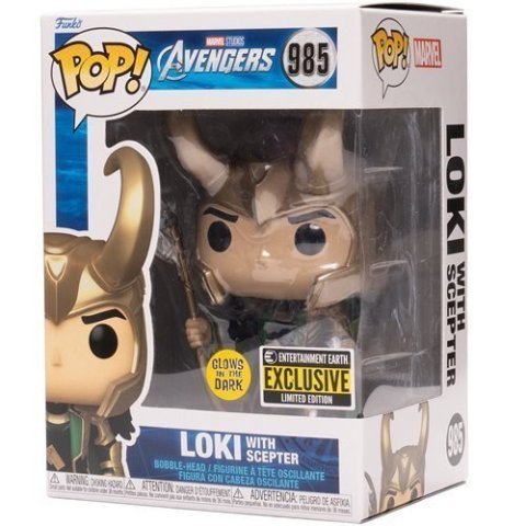 Фигурка Funko Pop Marvel Loki with Scepter Фанко Локи со скипетром 985 (EE Exclusive) - -