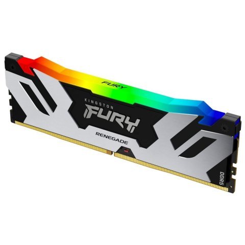 Модуль памяти для компьютера DDR5 32GB (2x16GB) 6400 MHz Renegade Silver RGB Kingston Fury (ex.HyperX) (KF564C32RSAK2-32) - Нулевой остаток (Feed) - Нулевой остаток (Feed)