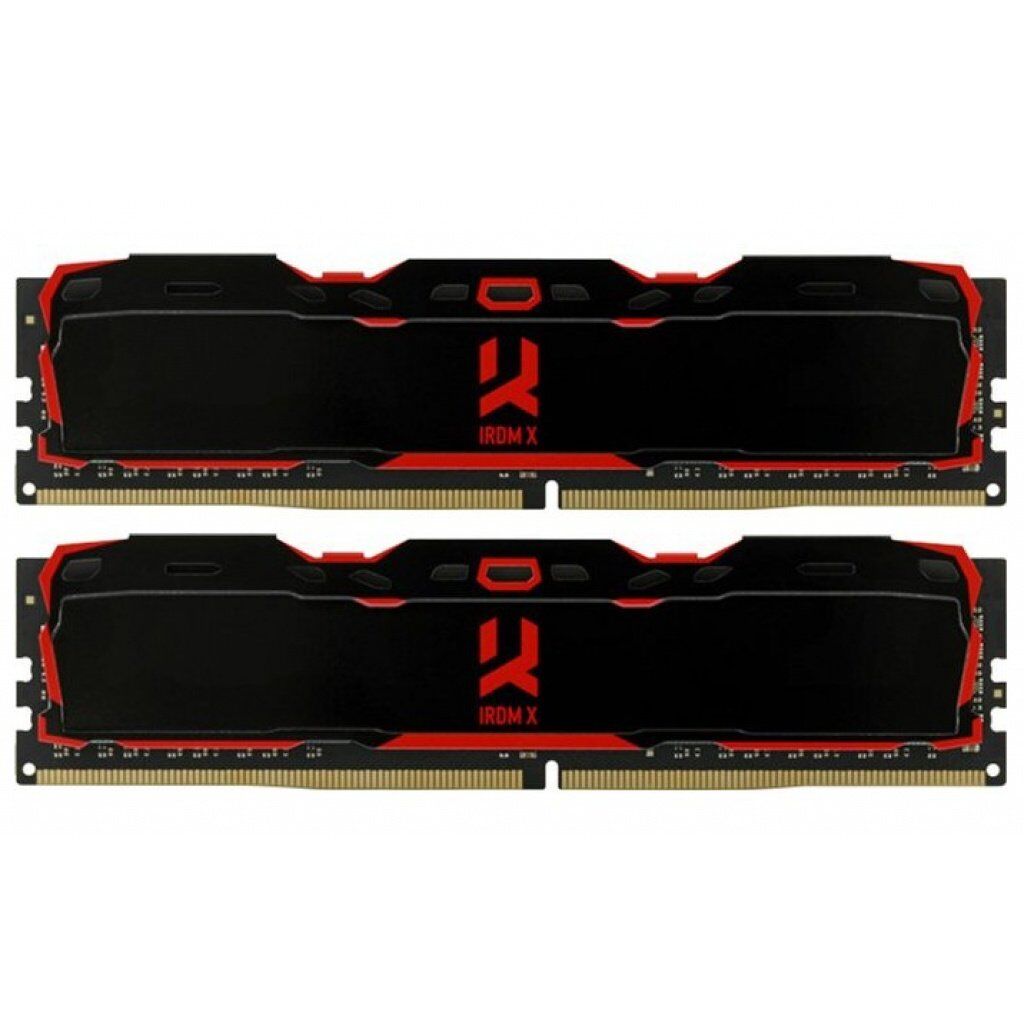 Модуль памяти для компьютера DDR4 16GB (2X8GB) 3200 MHz IRDM X Black Goodram (IR-X3200D464L16SA/16GDC)