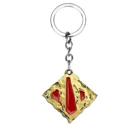 Брелок DOTA 2 Logo метал Дота 2 (колір бронза) - Брелки  - Брелки 