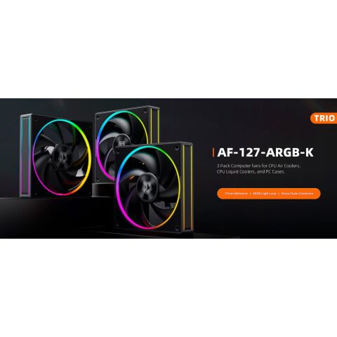 Кулер для корпуса ID-Cooling AF-127-ARGB-K TRIO - Вентиляторы к корпусам - Вентиляторы к корпусам