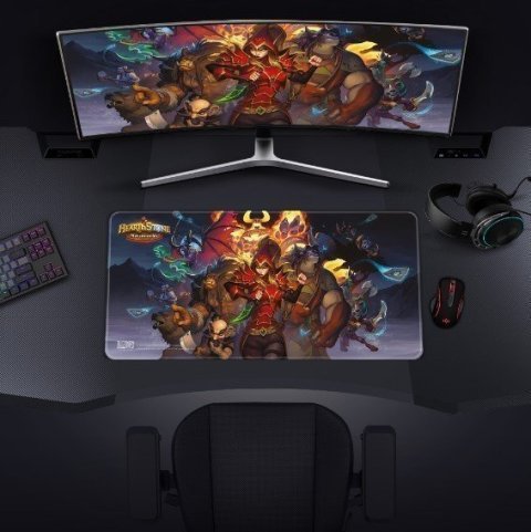 Коврик для мыши игровая поверхность Blizzard Hearthstone Mercenaries Хартстоун XL (90*42 cm) -   -