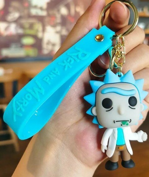 Брелок подвеска на рюкзак Rick and Morty 3D Rick Keychain Backpack Рик и Морти Рик -   -