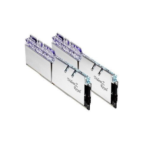 Модуль памяти для компьютера DDR4 64GB (2x32GB) 3600 MHz TridentZ RGB Royal Silver G.Skill (F4-3600C18D-64GTRS) - Нулевой остаток (Feed) - Нулевой остаток (Feed)