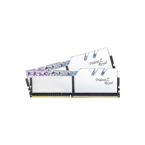 Модуль памяти для компьютера DDR4 64GB (2x32GB) 3600 MHz TridentZ RGB Royal Silver G.Skill (F4-3600C18D-64GTRS) - Нулевой остаток (Feed) - Нулевой остаток (Feed)