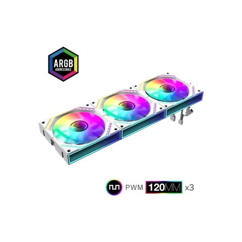 Кулер для корпуса Gamemax FN12A-S3I-W - Нулевой остаток (Feed) - Нулевой остаток (Feed)