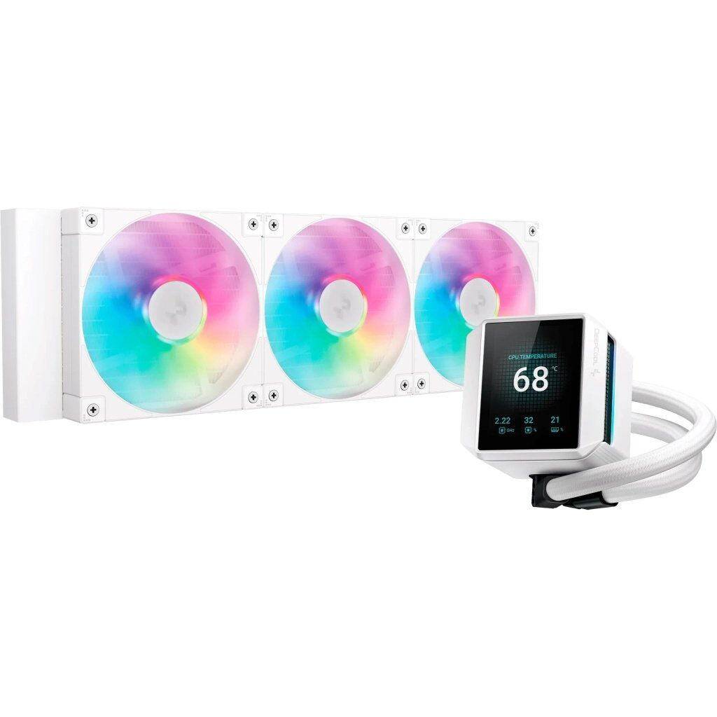 Система жидкостного охлаждения Deepcool Mystique 360 ARGB White (R-LX360-WHDSNMCP-G-1)