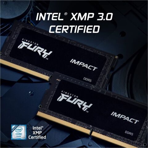 Модуль памяти для ноутбука SoDIMM DDR5 16GB 5600 MHz Impact Kingston Fury (ex.HyperX) (KF556S40IB-16) - Модули памяти к ноутбукам - Модули памяти к ноутбукам