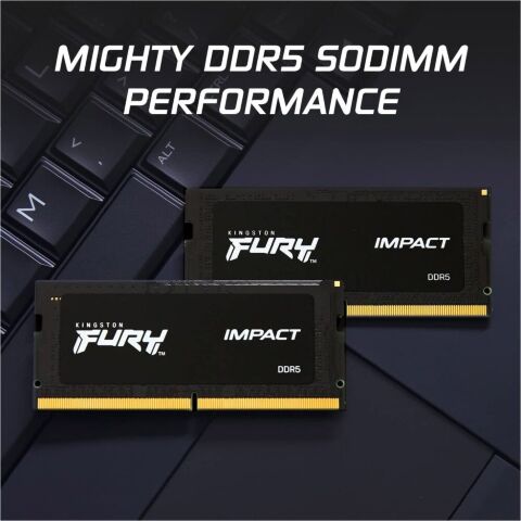 Модуль памяти для ноутбука SoDIMM DDR5 16GB 5600 MHz Impact Kingston Fury (ex.HyperX) (KF556S40IB-16) - Модули памяти к ноутбукам - Модули памяти к ноутбукам