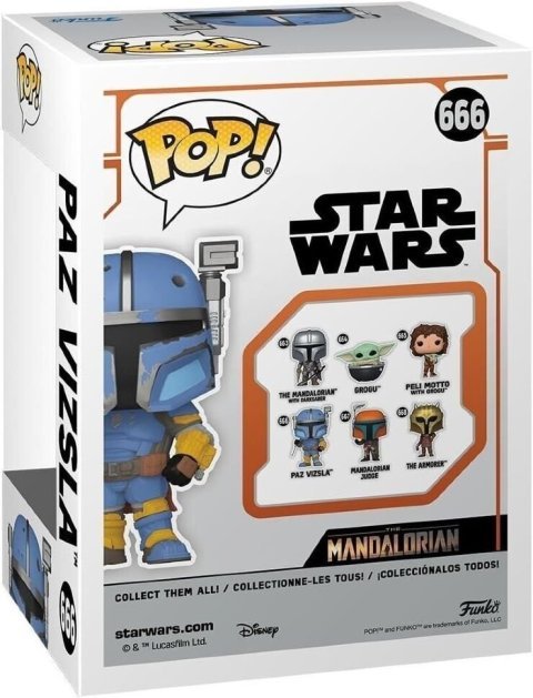 Фигурка Funko Star Wars Mandalorian Paz Vizsla Фанко Мандалорец Паз Визcла 666 -   -  