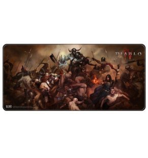 Коврик для мыши игровая поверхность Blizzard DIABLO 4 Heroes (Диабло)  XL (90*42 cm)