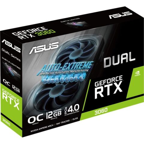 Видеокарта ASUS GeForce RTX3060 12Gb DUAL OC V2 LHR (DUAL-RTX3060-O12G-V2) - Нулевой остаток (Feed) - Нулевой остаток (Feed)