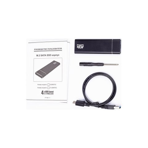 Карман внешний AgeStar M2 NGFF black (3UBNF5C (Black)) - Нулевой остаток (Feed) - Нулевой остаток (Feed)