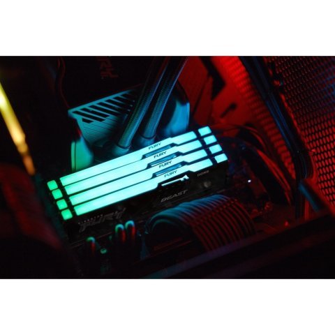 Модуль памяти для компьютера DDR5 64GB (2x32GB) 5600 MHz FURY Beast RGB Kingston Fury (ex.HyperX) (KF556C40BBAK2-64) - Нулевой остаток (Feed)  - Нулевой остаток (Feed)