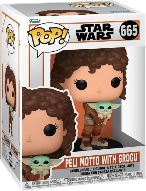 Фигурка Funko Star Wars Mandalorian Peli Motto with Grogu Фанко Мандалорец Пели с Грогу 665 - -