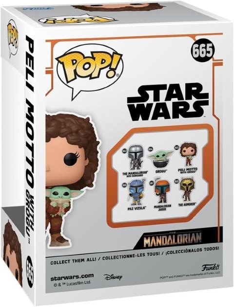 Фигурка Funko Star Wars Mandalorian Peli Motto with Grogu Фанко Мандалорец Пели с Грогу 665 - -