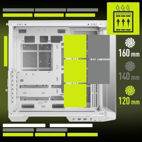 Корпус MSI MAG PANO 100L PZ WHITE - Нулевой остаток (Feed)  - Нулевой остаток (Feed)