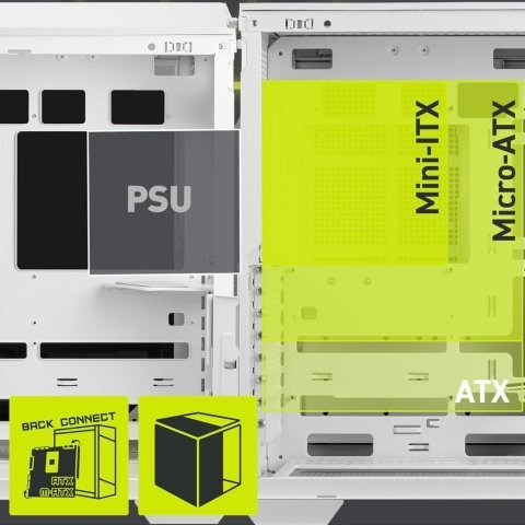 Корпус MSI MAG PANO 100L PZ WHITE - Нулевой остаток (Feed)  - Нулевой остаток (Feed)