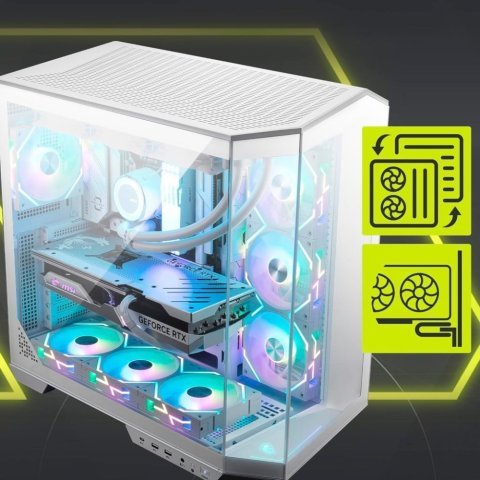 Корпус MSI MAG PANO 100L PZ WHITE - Нулевой остаток (Feed)  - Нулевой остаток (Feed)