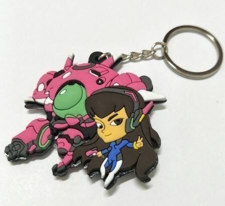 Брелок 3D Овервотч Overwatch Двосторонній об'ємний - D.Va -   -  