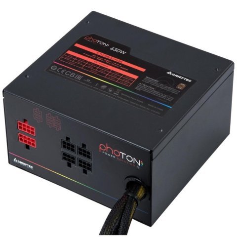 Блок питания Chieftec 650W (CTG-650C-RGB) - Нулевой остаток (Feed)  - Нулевой остаток (Feed) 