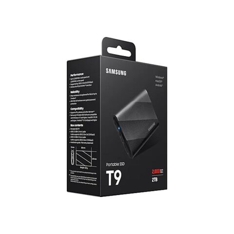 Накопитель SSD USB 3.2 2TB T9 Samsung (MU-PG2T0B/EU) - Нулевой остаток (Feed) - Нулевой остаток (Feed)