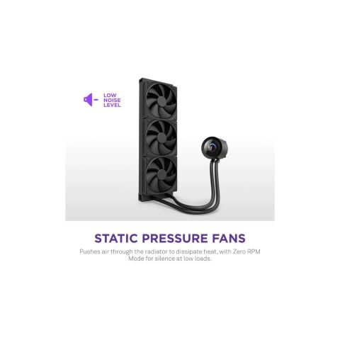 Система жидкостного охлаждения NZXT Kraken Plus V2 360mm AIO liquid cooler w/Displ (RL-KN360-B2) - Нулевой остаток (Feed)  - Нулевой остаток (Feed) 