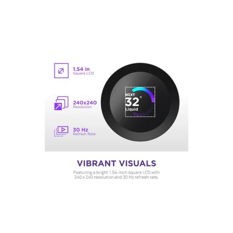Система жидкостного охлаждения NZXT Kraken Plus V2 360mm AIO liquid cooler w/Displ (RL-KN360-B2) - Нулевой остаток (Feed)  - Нулевой остаток (Feed) 