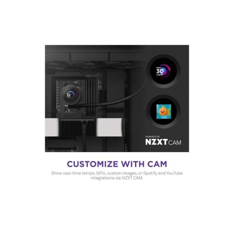Система жидкостного охлаждения NZXT Kraken Plus V2 360mm AIO liquid cooler w/Displ (RL-KN360-B2) - Нулевой остаток (Feed)  - Нулевой остаток (Feed) 