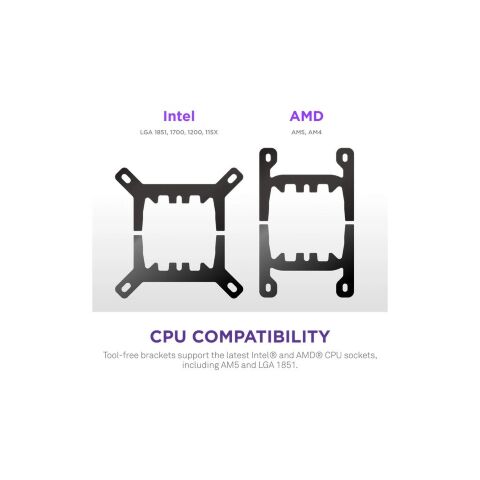 Система жидкостного охлаждения NZXT Kraken Plus V2 360mm AIO liquid cooler w/Displ (RL-KN360-B2) - Нулевой остаток (Feed)  - Нулевой остаток (Feed) 