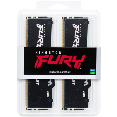 Модуль памяти для компьютера DDR5 32GB (2x16GB) 6000 MHz Beast RGB Kingston Fury (ex.HyperX) (KF560C30BBAK2-32) - Нулевой остаток (Feed) - Нулевой остаток (Feed)