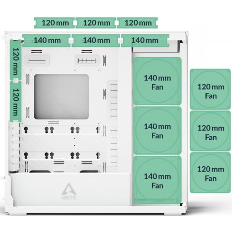 Корпус Arctic XTENDER WHT (ACPCC00014A) - Нулевой остаток (Feed)  - Нулевой остаток (Feed) 
