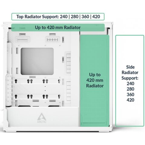 Корпус Arctic XTENDER WHT (ACPCC00014A) - Нулевой остаток (Feed)  - Нулевой остаток (Feed) 