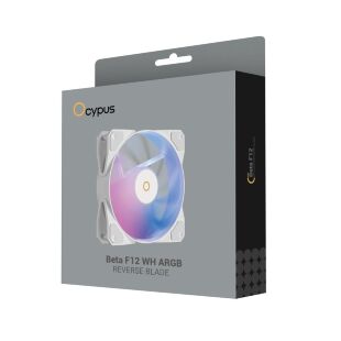 Кулер для корпуса OCYPUS BETA F12 WH ARGB REVERSE BLADE (BETA-F12-WH1AM01X-GL)