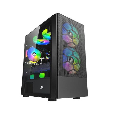 Корпус для ПК 1stPlayer X4-M-BK-2F1P-1F1 - Нулевой остаток (Feed)  - Нулевой остаток (Feed) 