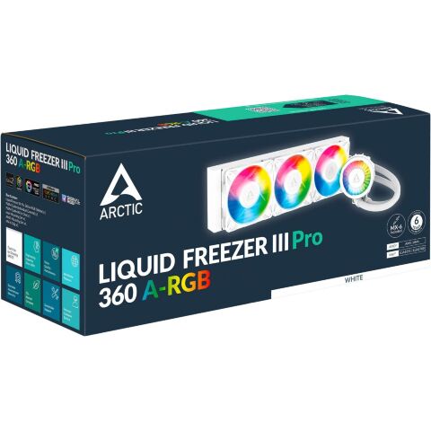 Система жидкостного охлаждения Arctic Freezer III Pro 360 A-RGB (ACFRE00188A) - Нулевой остаток (Feed) - Нулевой остаток (Feed)