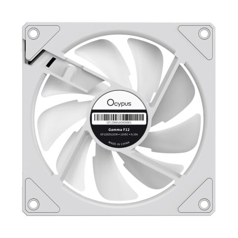 Кулер для корпуса OCYPUS GAMMA F12 WH ARGB REVERSE BLADE (GAMMA-F12-WH1AM01X-GL) - Нулевой остаток (Feed)  - Нулевой остаток (Feed) 
