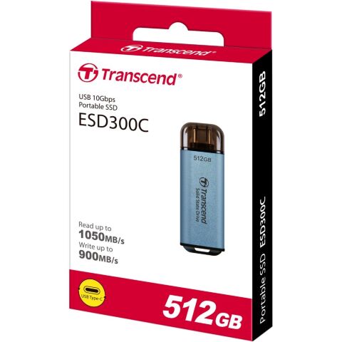 Накопитель SSD USB Type-C 512GB ESD300 Transcend (TS512GESD300C) - Нулевой остаток (Feed)  - Нулевой остаток (Feed) 