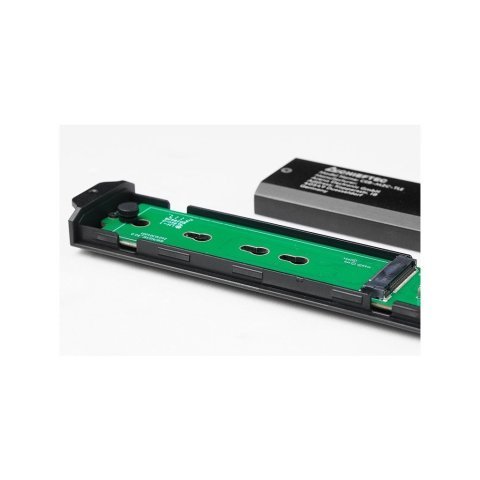 Карман внешний Chieftec M.2 PCIe NVMe/SATA SSD CEB-M2C-TLE USB 3.2 Gen2 Type-C Tool-Less Alum/Plastic (CEB-M2C-TLE) - Аксессуары к HDD - Аксессуары к HDD
