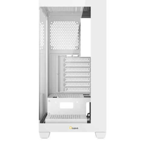 Корпус для ПК OCYPUS GAMMA C72 WH (GAMMA-C72-WHD000XX-GL) - Нулевой остаток (Feed)  - Нулевой остаток (Feed) 