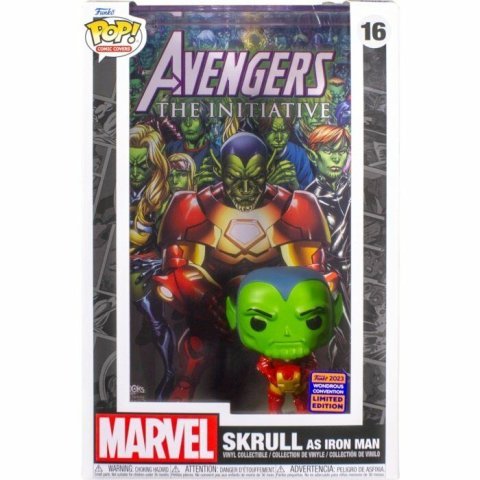 Фигурка Funko Marvel Comic Covers Skrull as Iron Man фанко Скрул (Funko 2023 Limited Edition) 16 -   -  
