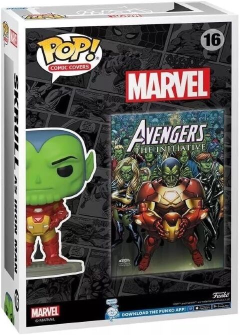 Фігурка Funko Marvel Comic Covers Skrull as Iron Man фанко Скрул (Funko 2023 Limited Edition) 16 -   -  