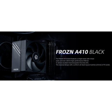 Кулер для процессора ID-Cooling FROZN A410 Black - Нулевой остаток (Feed) - Нулевой остаток (Feed)