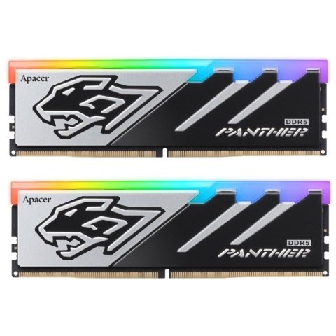 Модуль памяти для компьютера DDR5 32GB (2x16GB) 5600 MHz Panther RGB Apacer (AH5U32G56C5229BAA-2) - Нулевой остаток (Feed)  - Нулевой остаток (Feed) 