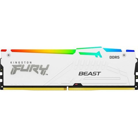 Модуль памяти для компьютера DDR5 32GB 5200 MHz Beast White RGB Kingston Fury (ex.HyperX) (KF552C36BWEA-32) - Нулевой остаток (Feed)  - Нулевой остаток (Feed)